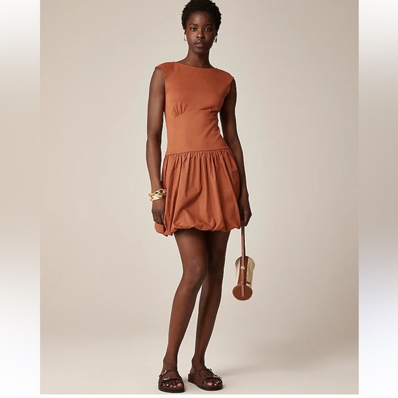 NWT! J.Crew Bubble-hem mixy dress. Women's small. $118 - Picture 2 of 7